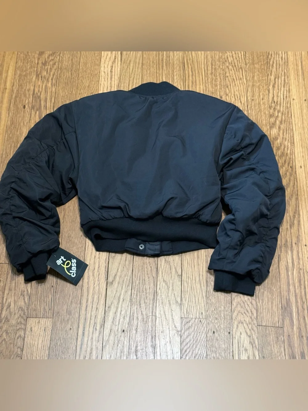 NWT Art Class Black Bomber Jacket Girls size 8